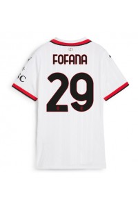 AC Milan Youssouf Fofana #29 Voetbaltruitje Uit tenue Dames 2024-25 Korte Mouw